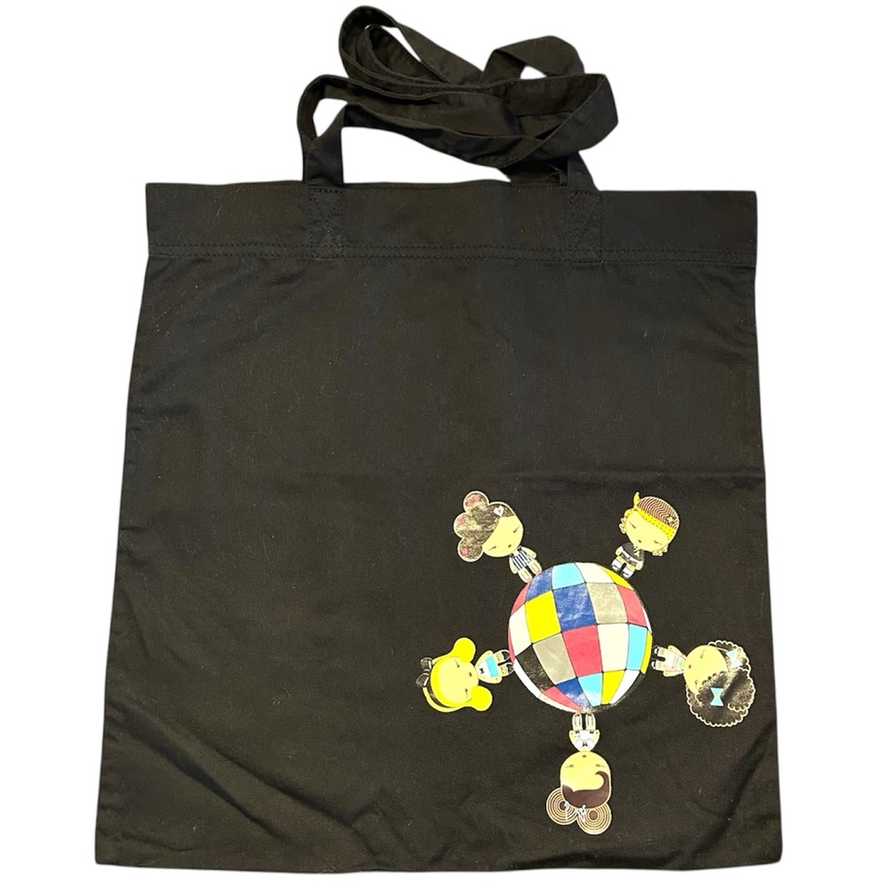 Harajuku Lovers Black Tote with Colorful Character Design